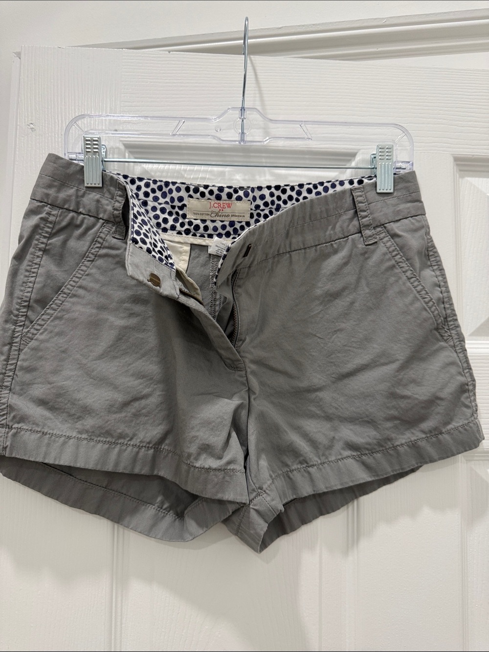 J. Crew Gray Cotton Chino Bermuda Shorts